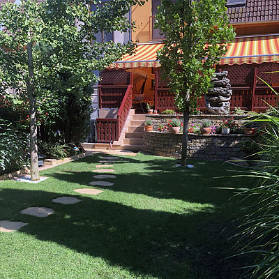 Garden and terrace construction