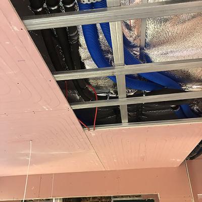 Heat pump system - Ceiling heating and cooling 1